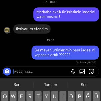 Babu Epoksi Kalıp Eksik Ürün Yanlış Ürün Para İadesi