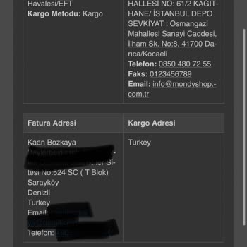 Mondyshop Ürün Göndermiyor Ürün Sipariş Etmeyin