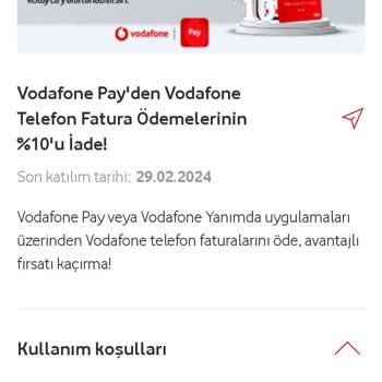Vodafone Pay Fatura Kampanyasından Kazanılan Ücreti İade Etmiyor