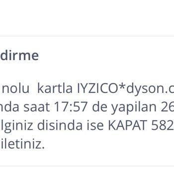 Dyson Ödemesini Yaptığım Siparişi Göremiyor