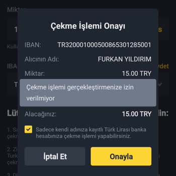 Binance TR Para Çekme Sorunu