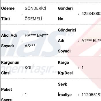 Aras Kargo Ürünüm Başkasına Teslim Edildi