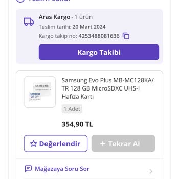 Aras Kargo Ürünüm Başkasına Teslim Edildi
