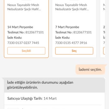 Trendyol Farmahanem Firması Değişim Sıfır Cihaz Onayı Verildi Vermiyor