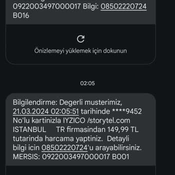 Storytel Ücretlendirme Fatura Hatası