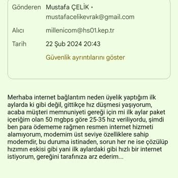 Millenicom İnsanları Aldatıyor Söylediği Hızı Vermiyor
