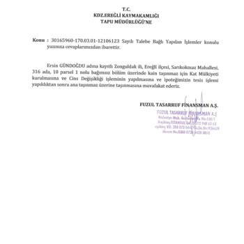 Fuzul Ev Evrak Karmaşası Ve İşlem Gecikmesi