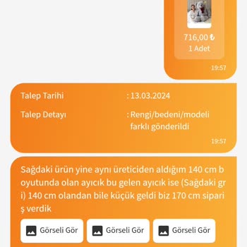 Özgüner Oyuncak İndirim Olunca Ürün Doğru Gelmiyor