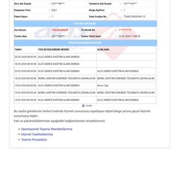 Aras Kargo İlgisiz Alakasız Özensiz Olması