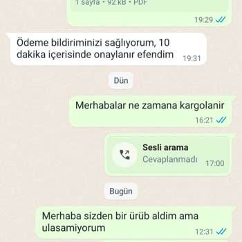 Caddesa Müşteri Hizmetleri Sorunu Ve Teslimat Mağduriyeti