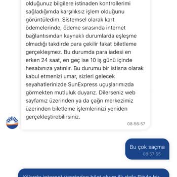 SunExpress Hava Yolları Bilet Problemi Ve Mağduriyetim