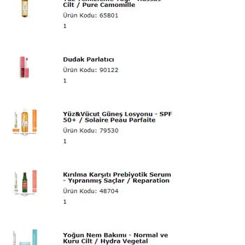 Yves Rocher Paketi Yırtılmış Açık Ürünler