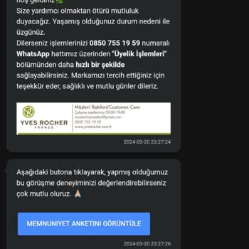 Yves Rocher Paketi Yırtılmış Açık Ürünler