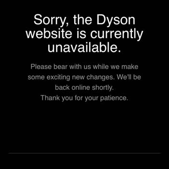 Dyson Sipariş Aşamasında Site Hatası