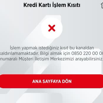 Ziraat Bankası Kredi Kartı Nakit Avans İşlem Kısıtı