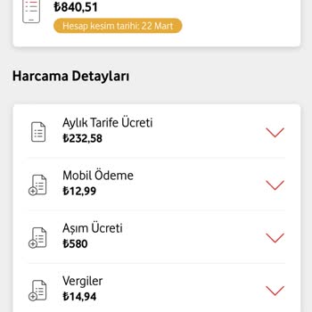 Vodafone Aşım Ücreti Haksız Kazanç.