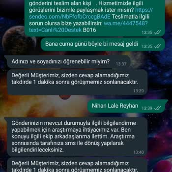 Sendeo Kargomu Kafasına Göre İade Etti