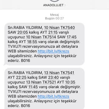 Anadolu Jet Bilet Saati Değişikliği Ve İlgisizliği