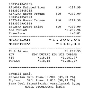 DeFacto Barkod Numarası Yüzünden Değişim Sorunu