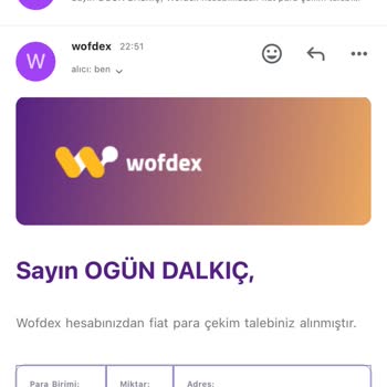 Wofdex Çekim Talimatı. Param Yatmıyor