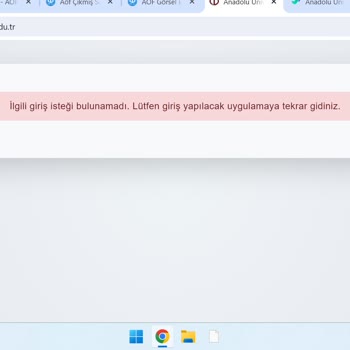Anadolu Üniversitesi Açıköğretim Giriş Olmuyor