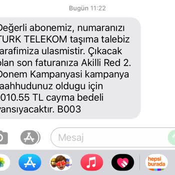 Taahhüt Sürem Dolmama Rağmen Ücret İstiyorlar Vodafone