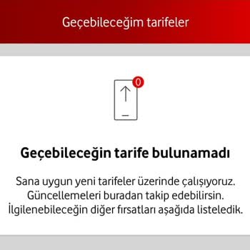 Vodafone Geçebileceğim Tarifeler Son Gün Kaldırıldı