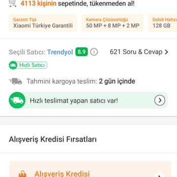 Trendyol Türkiye Garantili İlandaki Telefon Aslında İthalatçı Garanti.