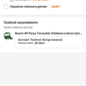 Hepsiburada Hesabımdan Sipariş Vermiyorum.