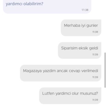 N11 Siparişi Şikayet Talebi