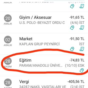 Anadolu Üniversitesi Fazladan Alınan Ödemeler