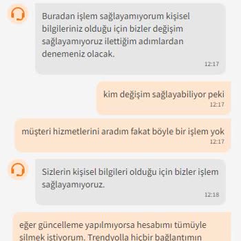 Trendyol Telefon Numarası Değiştirilmeme Saçmalığı