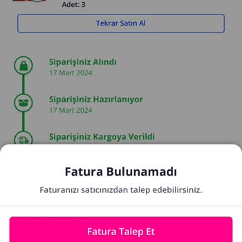 Pazarama Siparişimde Eksik Ürün Hayal Kırıklığı