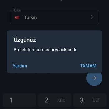 Telegram'dan Numaram Yasaklandı