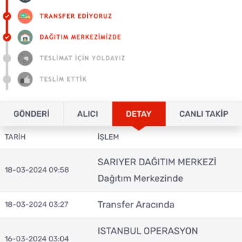 Kargom Sende Sarıyer Dağıtım Merkezi Şikayet Hk.