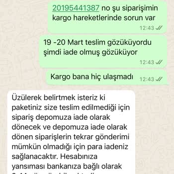 Pull and Bear Kendi Kendine İade Edilen Ürün