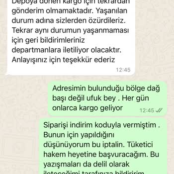 Pull and Bear Kendi Kendine İade Edilen Ürün