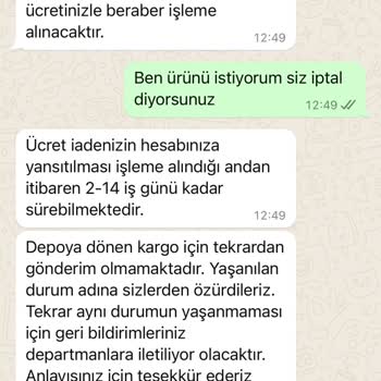 Pull and Bear Kendi Kendine İade Edilen Ürün