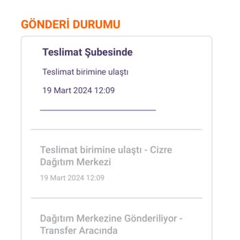 Hepsijet Cizre Şubesinden Şikayetçiyim