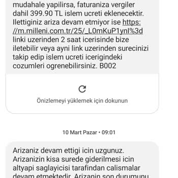 Millenicom Millenium İnternetim 15 Gündür Yok