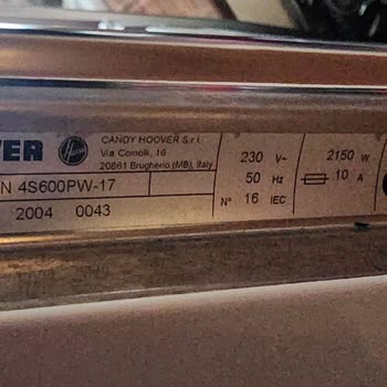 Hoover Bulaşık Makinesi Uçuk Parça Fiyatı!