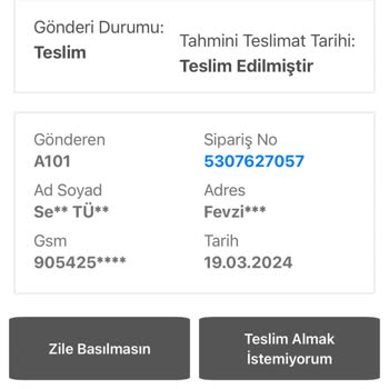 Bir Günde Kargo Teslim Edilmeyen Ürün