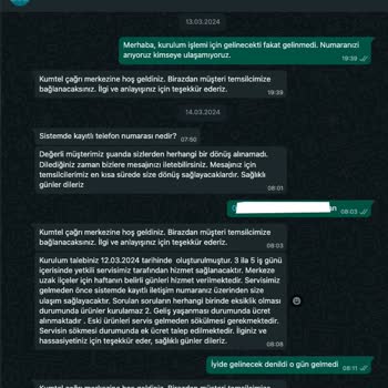 Kumtel Üç Haftalık Bekleyiş: Servis Hizmetinde Gecikme Hayal Kırıklığı