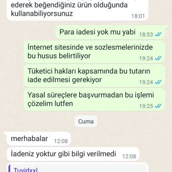 Tuvidxxl İade Sorunu