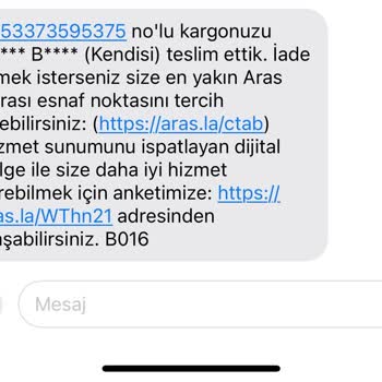 Aras Kargo Kargomu Vermedi, Vermiş Gibi Gösterdi
