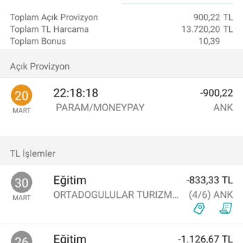 Param MoneyPay Üzerinden 900,22 Lira Para Çekilmesi.
