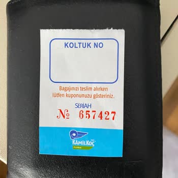 Kamil Koç Otobüsünde Valizimi Unuttum