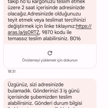 Aras Kargo Kargom Bile Bile Teslim Edilmedi