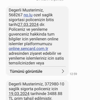 Acıbadem Hastanesi Bupa Sigorta, Acibadem, Sencard