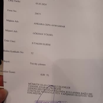 Sarar Hatalı Takım Elbise